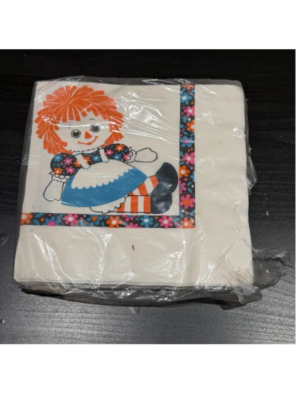 Hallmark Raggedy Ann Doll Party Napkins Sealed 16 Count Decoupage Craft Vintage